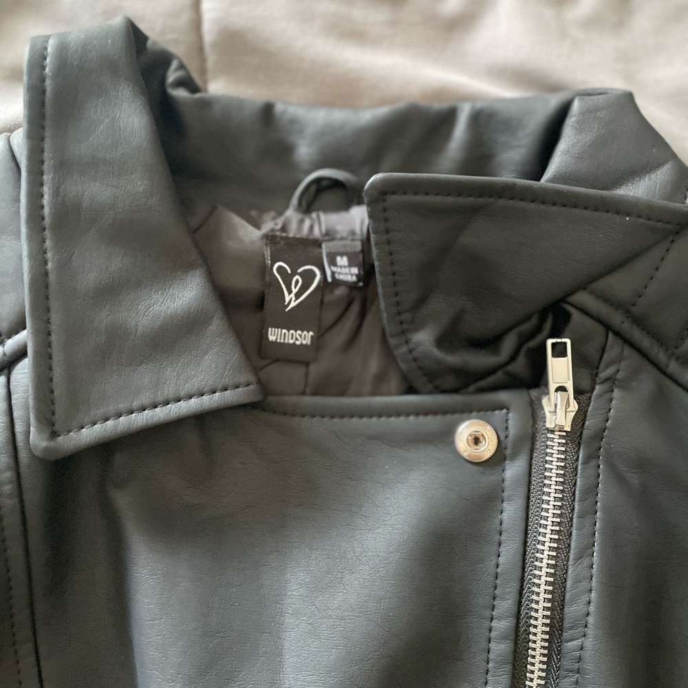 Faux leather jacket